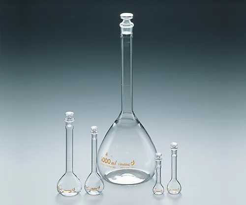 61-0058-48-56　Volumetric Flask White 200mL with English Calibration Certificate　CL2030-09