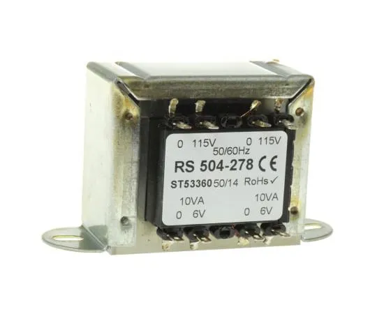 63-4636-46　RS PRO20VA2输出机箱安装变压器，6V交流　504-278