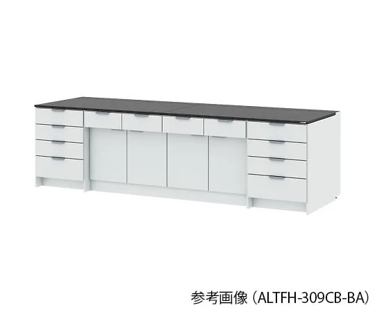 4-3445-01　Side Laboratory Table (Wooden Cabinet Type) Chemical Type 1800 x 900 x 850 mm　ALTFH-189CB-BA