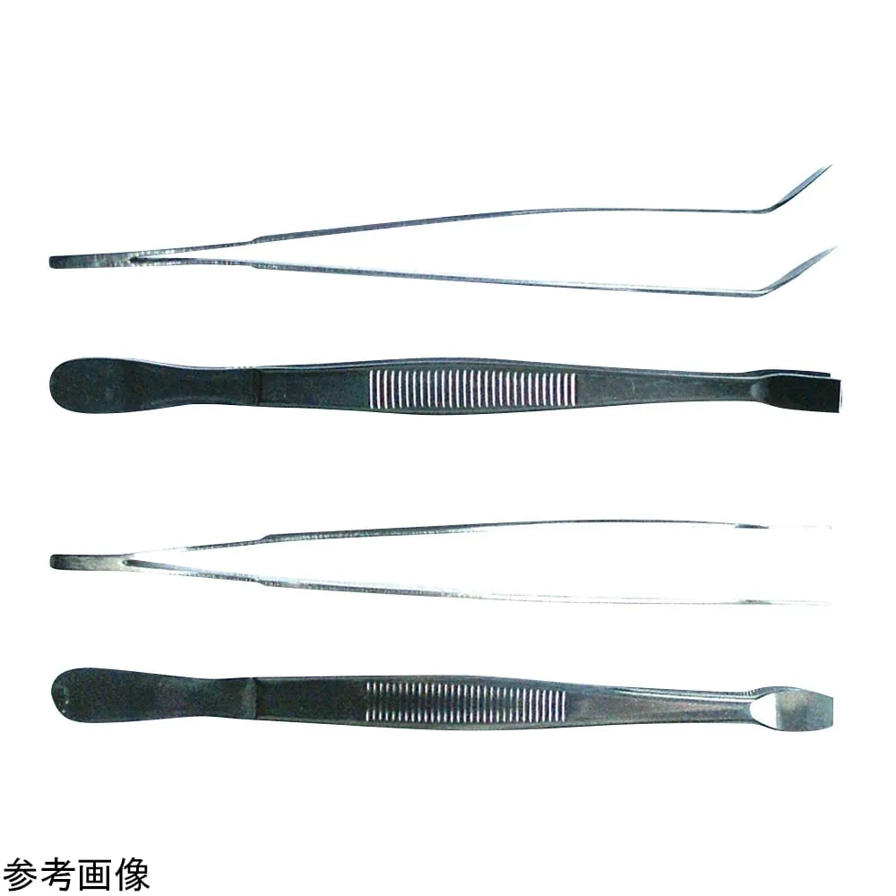 4-4419-01　SUS 304 Flat Tweezers Straight 115 mm　9160391