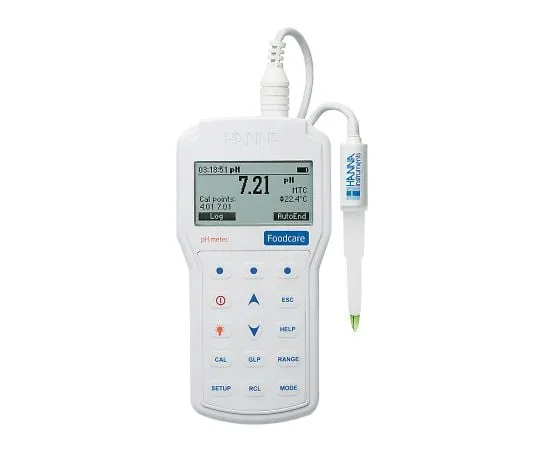 3-829-01　pH温度计 (用于半固体食品和 制品)　HI98161