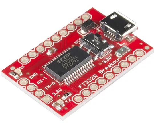 67-0452-41　SparkFun USB to Serial Breakout - FT232RL　BOB-12731