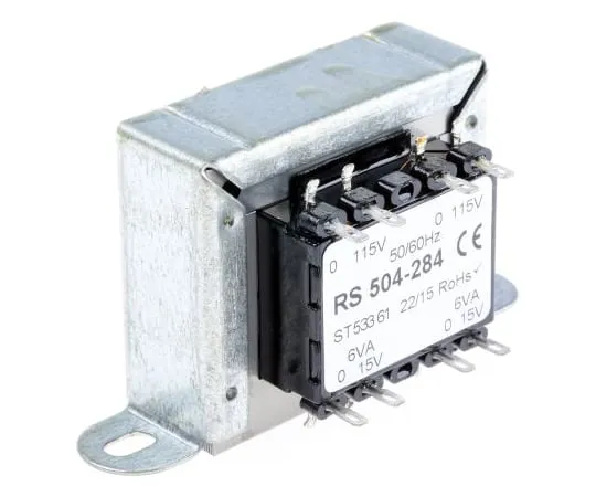 63-4636-48　RS PRO12VA2输出机箱安装变压器，15V交流　504-284