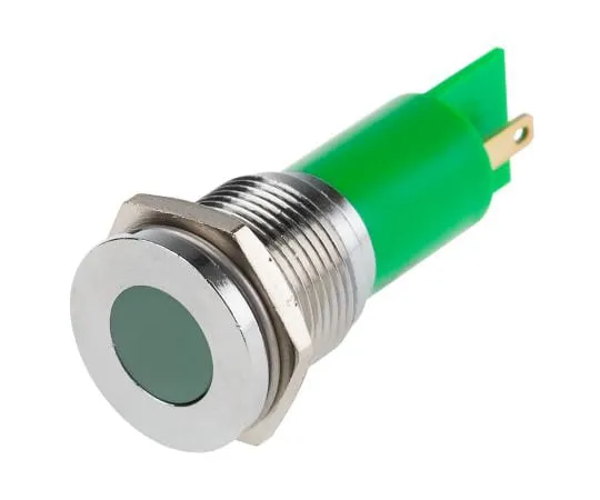 63-4587-43　RS PRO绿色指示器，24 V交流/直流，16 mm安装孔尺寸，焊点终止，IP67　211-774