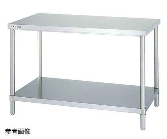 1-5932-34　安静的不锈钢工作台宽度900 x深度900 x高度800公厘　WB-9090SI