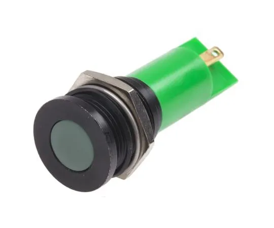 63-4587-41　RS PRO绿色指示器，12 V, 16 mm安装孔尺寸，焊点终止　211-730