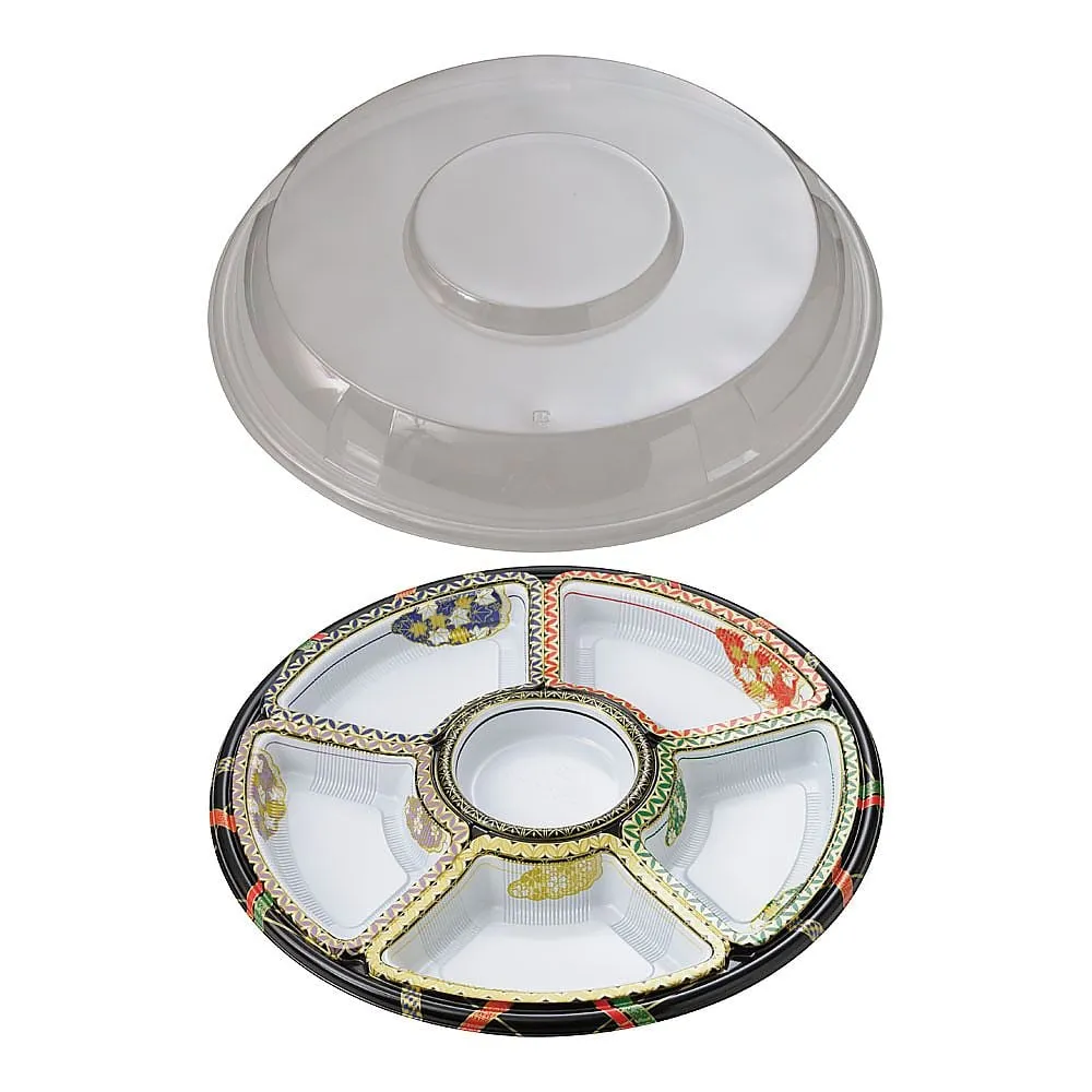 62-6652-46　Round Hors d'oeuvres Yuzen Set (10 pcs)　TOM-420