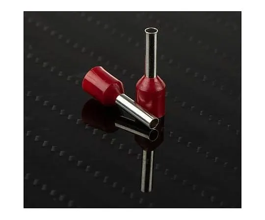 63-4627-94　RS PRO绝缘压紧靴带铁，8mm针长，2mm针直径，1.5mm2线材尺寸，红色　458-774