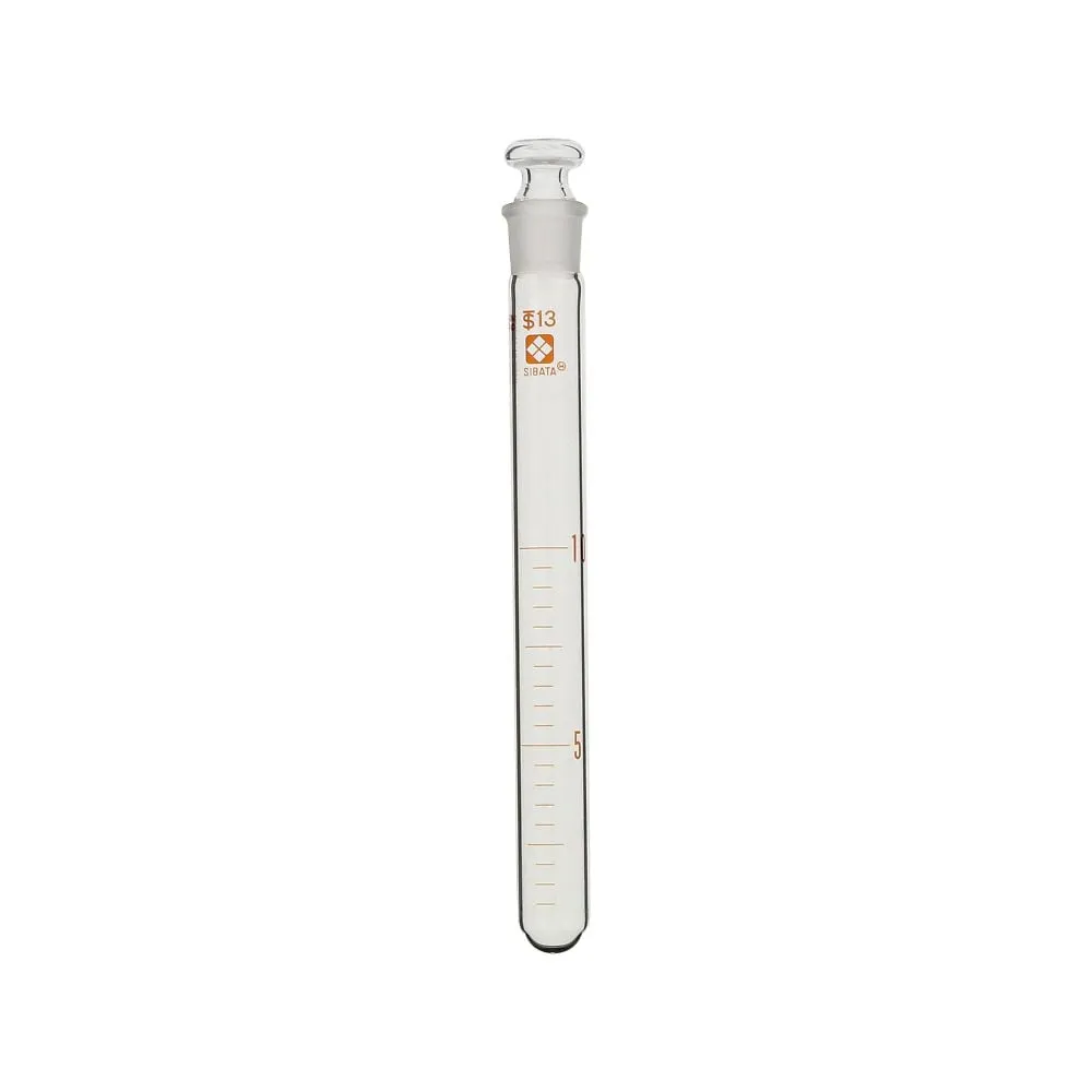 61-4408-10　普通平塞滑动塞子试管10mL　008380-10A