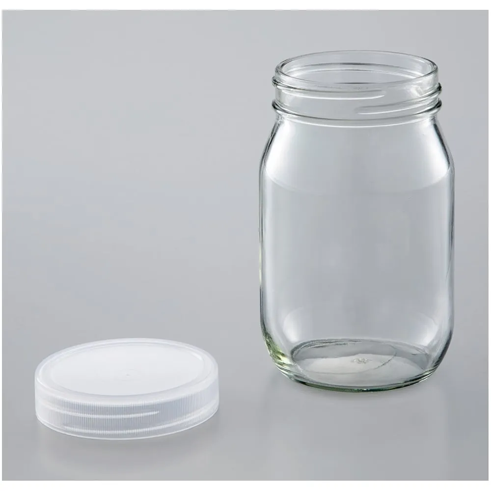 4-4848-01　Plant Culture Container Glass Container + Vent-Free Lid 12 Pieces　C590-12EA