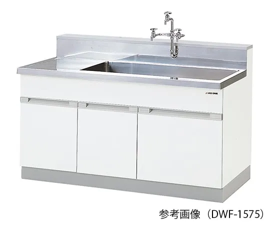3-5790-11　水槽不锈钢 (SUS304) 900 x 750 x 800/960 mm　DWF-975
