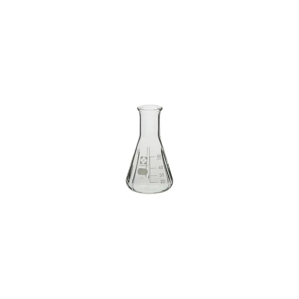 2-4769-11　Baffle Erlenmeyer Flask 50 mL 1 Box (10 Pieces)
