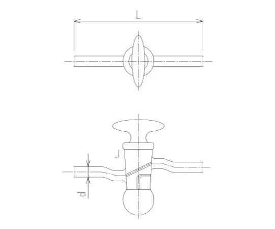 62-2090-81　［已停用］高真空阀芯斜孔型　2204-1910