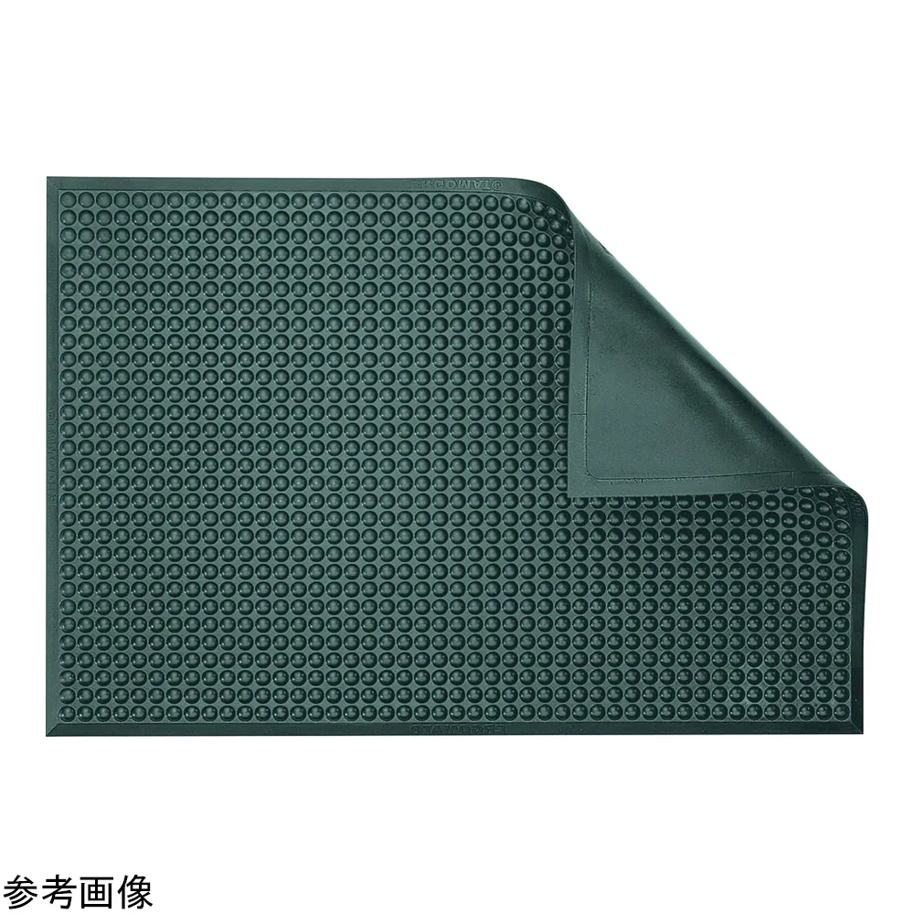 4-3716-01　Ergo mat (Complete Bubble Complete Smooth) Light Grey 600 x 900 x 15 mm　4665400