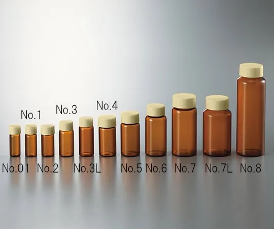 3-4948-01　CC螺丝管棕色黄盖3.5mL　No.01