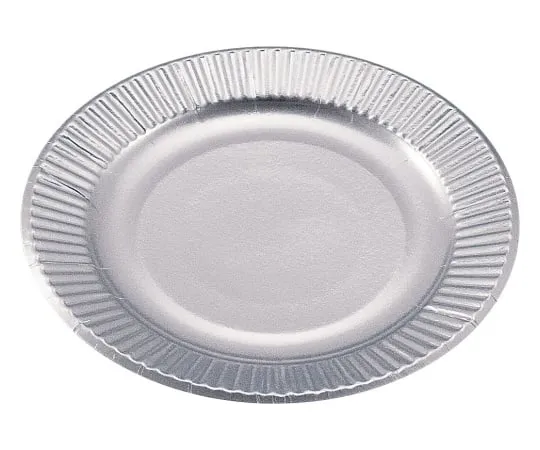 62-6539-98　Paper Plate Silver Plate (100 Sheets) No. 4