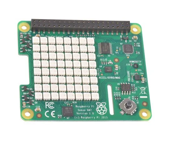 63-3000-21　［已停用］Raspberry Pi感知帽子，感知惯性测量单元 (IMU) -11 DoF HAT用于Raspberry Pi　Sense Hat