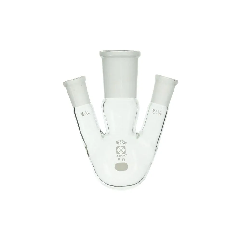 61-4405-89　普通滑动3颈圆底烧瓶50mL　005360-1550