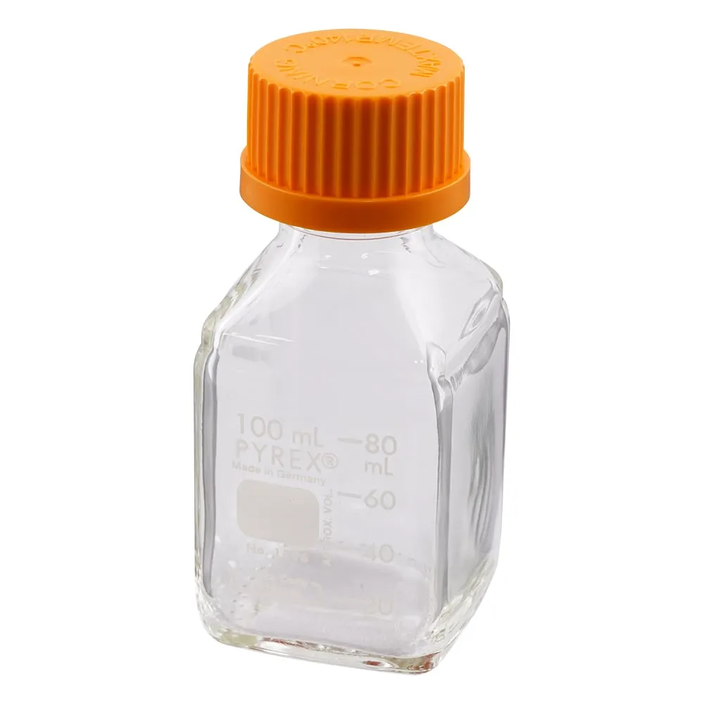 2-1956-01　中瓶方块 (PYREX (R) ) 100mL　1396-100