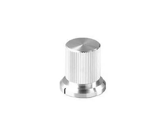 63-3146-77　Knob PHI. 20 Silver (Aluminum) with Indicator Line for Shaft Diameter PHI.6　K-11