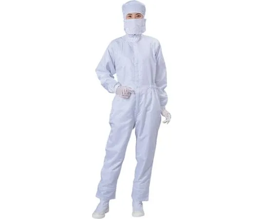61-3230-88 洁净室Coverall White M尺码 BSC-12021-W-M