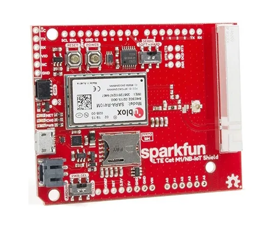 67-0420-75　SparkFun LTE CAT M1/NB-IoT Shield - SARA-R4　CEL-14997