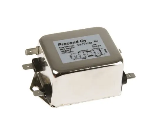 63-4593-43　RS PRO10A 250 V ac 400 Hz,机箱安装RFI过滤器，标签　240-725
