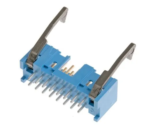 63-4628-13　Board Header 16 poles 2 rows straight wire to board 2.54 mm amplifier latch　2-1761606-6