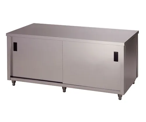 61-4435-72　不锈钢储物箱 (双面双面双滑门) 900 x 600 x 800　ACW-900H