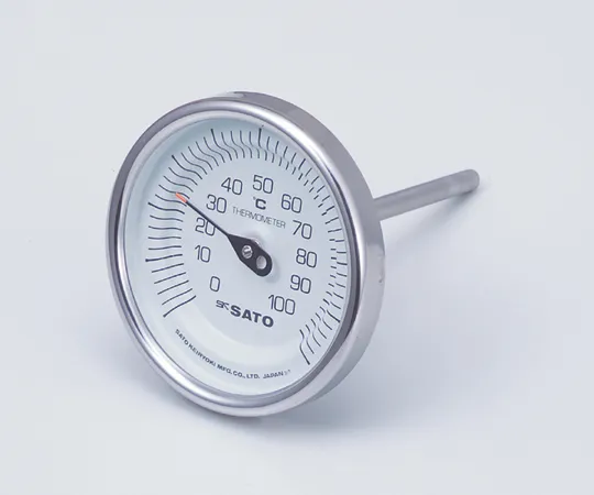 2-1340-01-57　Bimetal Thermometer, Φ8 x 50 mm with Chinese Calibration Certificate　BM-T-90S