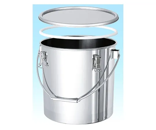 62-1369-18　悬挂式锥型聚四氟乙烯包装10L不锈钢密封容器　TP-CTB-PTFE-24