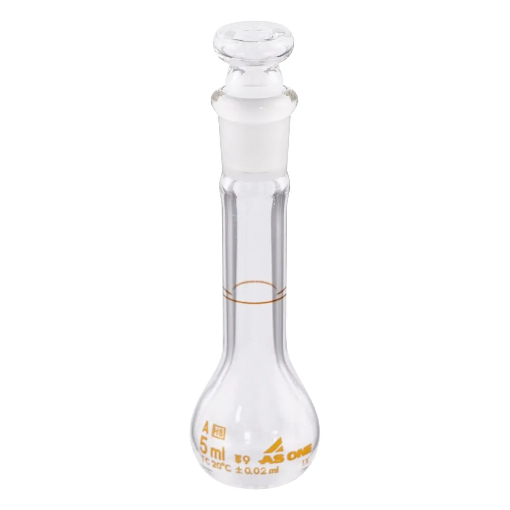 1-8565-01-24　Volumetric Flask (with JCSS Calibration) White 5mL