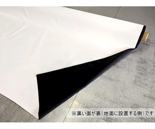 64-9303-58　Super Powerful Typhoon Waterproof Sheet  (Super Powerful Waterproof Fabric) Lining Black Ver.　Typhoon width 1460 mm x length 1 m