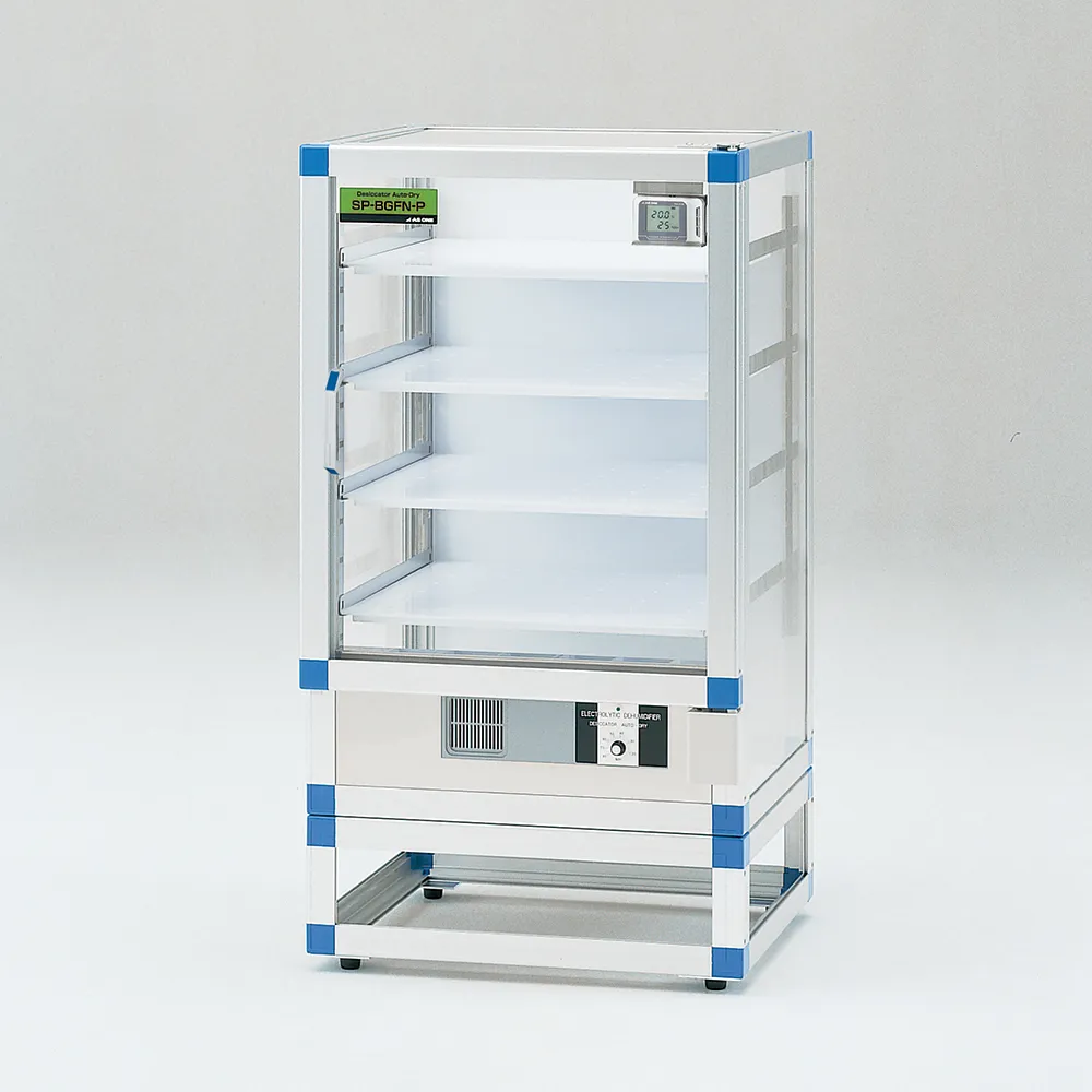 1-5504-41-20　Auto Dry Desiccator BG/FN 574 x 524 x 1065 mm Reinforced Plastic Shelf Board with Calibration Certificate　SP-BGFN-P