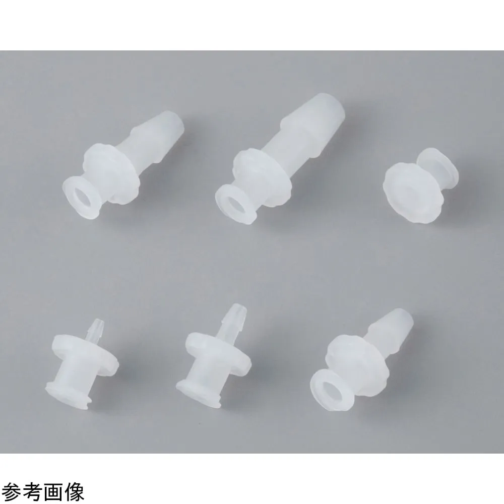 4-4817-07　［Discontinued］10 plugs for female rear fitting (made of PVDF, for soft tubes)　02P-KY01-000