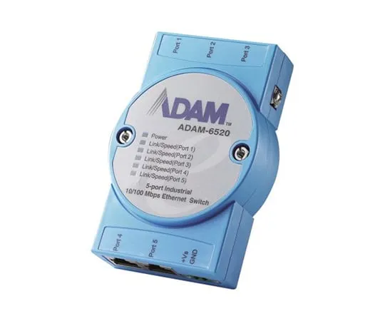 63-4625-31　工业枢纽研华5 DIN轨道架墙10 Mbit/s 100 Mbit/s　ADAM-6520