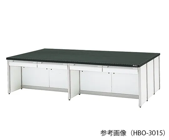 3-7926-01　实验室中心工作台 (框架型) 1800×1200×800 mm　HBO-1812