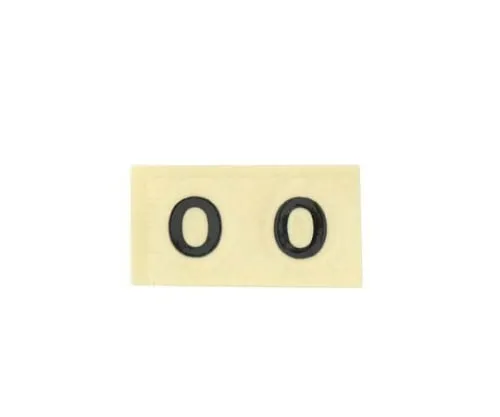 61-7397-22 字元贴纸0黑色10公厘 CL10B-0