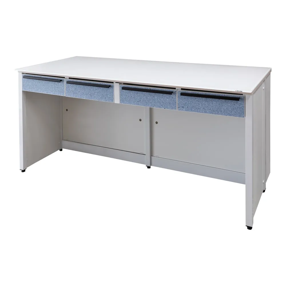 4-5573-01　Side Laboratory Table (Glass Top Lab Table) 1800 x 750 x 800 mm　HTO-1875GT
