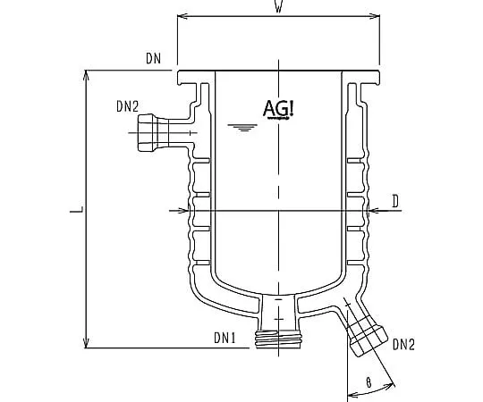 61-4716-88　中挡板全套式反应器　3950-300-M