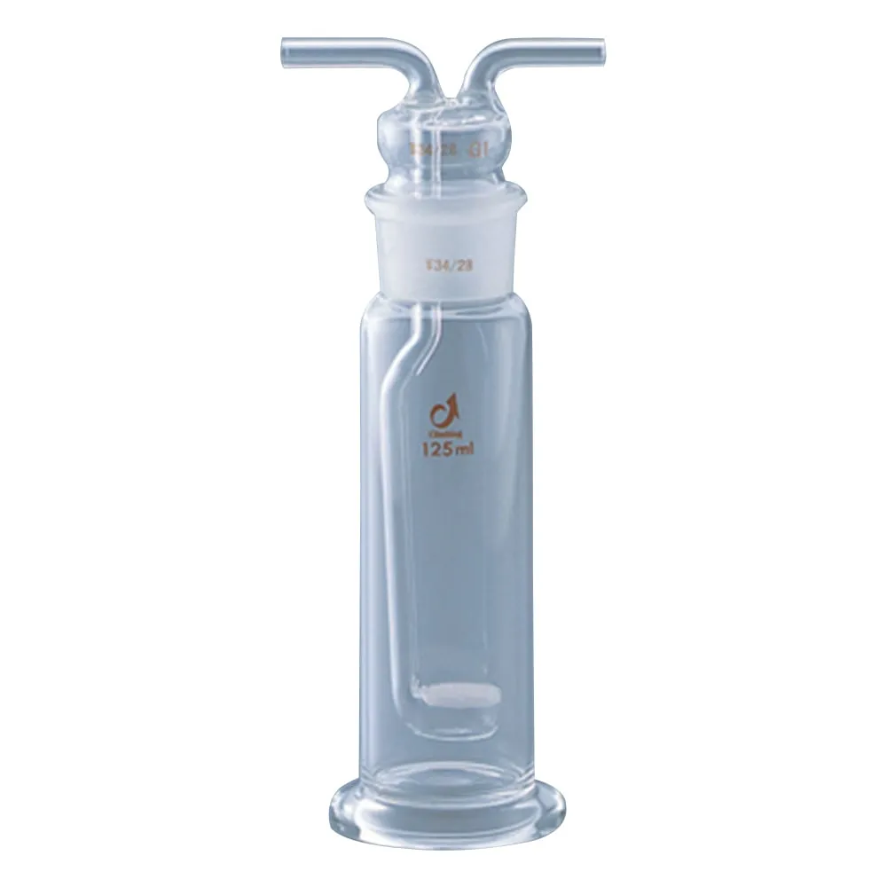 1-4374-01　气体清洗瓶 (带过滤板) 125mL　CL0457-01-101