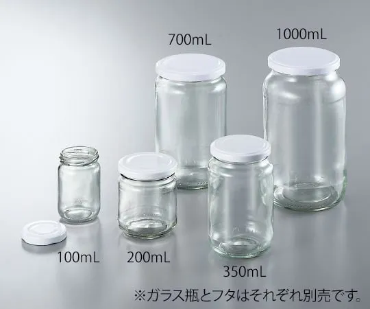 3-8408-01　玻璃瓶 (广口) 100mL 12份　9070301
