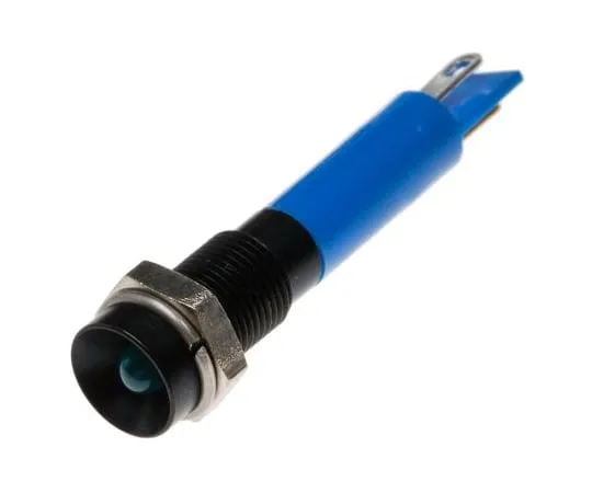 63-4585-76　RS PRO蓝色指示器，12 V直流，6毫米安装孔尺寸，焊点终止　206-154