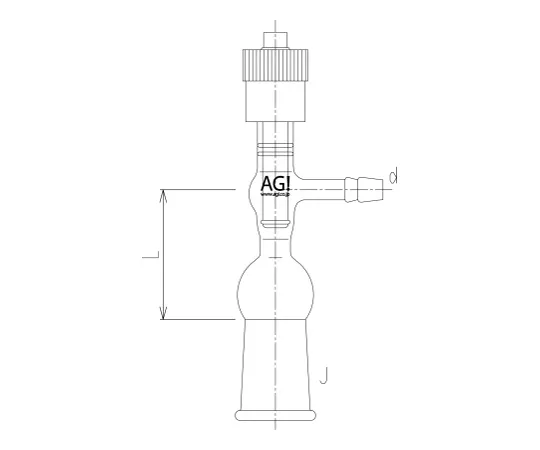 62-2093-86　高真空无油阀排气管凹槽式芯棒材料:PTFE　2492-1L