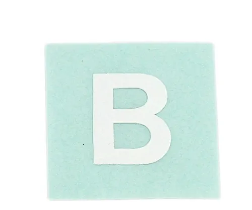 61-7397-43 字符印章B白色15毫米 CL15W-B