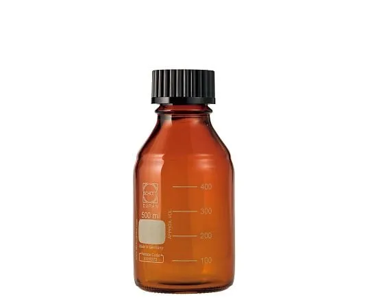 61-4411-63　螺丝瓶盖 (中瓶) 琥珀，黑色瓶盖500mL　017210-5002A