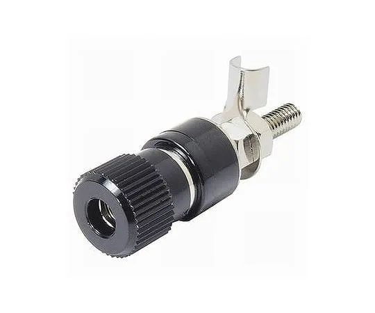 63-3147-89　Insulated Terminal 3.8 mm Mounting Hole Phi 8.7 mm Black　T-12-12-B