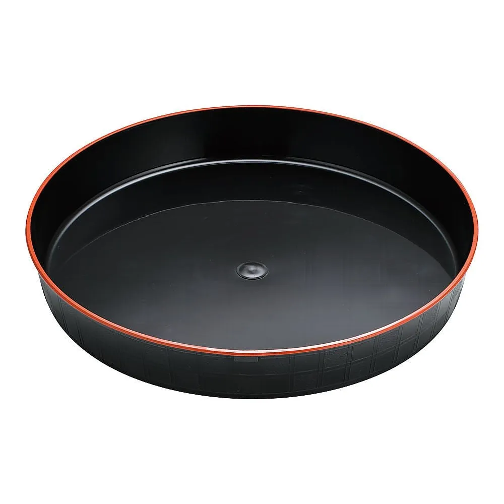 62-6652-79　Plastic Container Ichimatsu Black Red Edge 30 (10 Sheets)　30