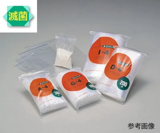 6-633-31　［已停用］拉链包50 x 70公厘杀菌300条　A4-ST