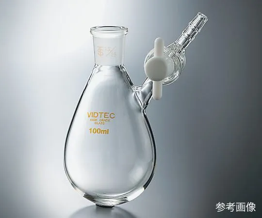 3-9410-01　Eggplant-ShapedSchrenk (F型特氟龙 (R) ) 滑动式24/40 50mL　7013/01/03